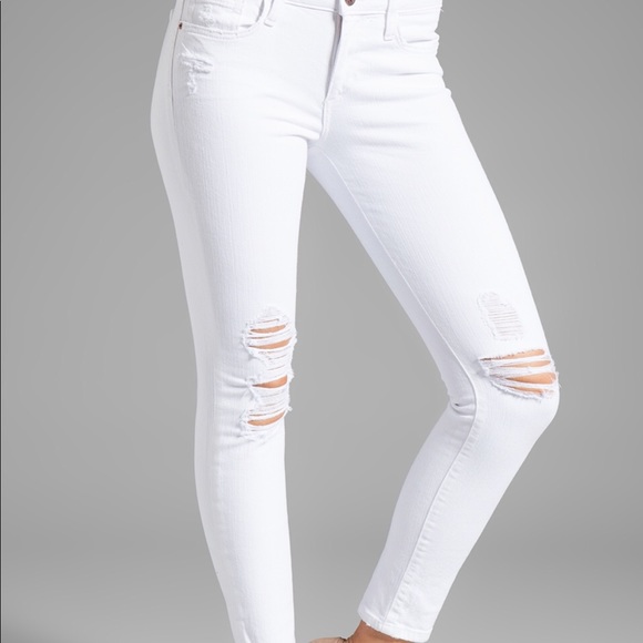 Nordstrom Denim - WHITE RIPPED JEANS SIZE 0/24
